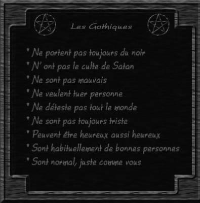 les gothiques!